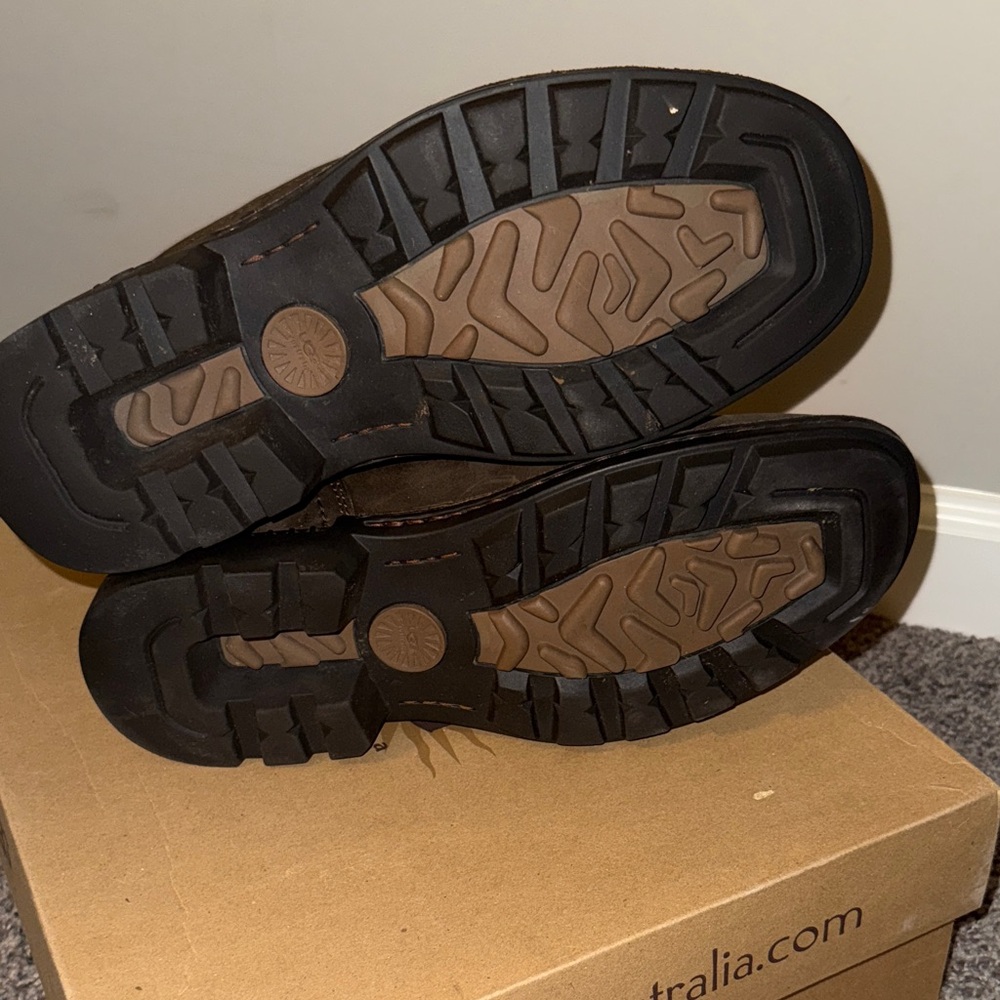 UGG Dark Brown Suede Boots - Picture 10 of 11